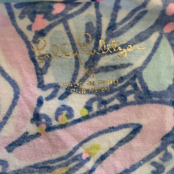 Lilly Pulitzer Finn Top  "POP UP GOT YOUR BACK"  size M - Picture 5 of 6